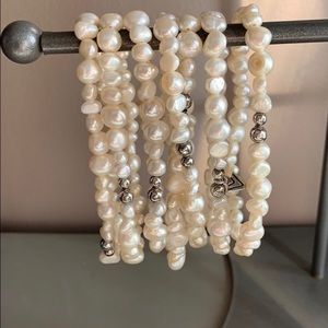 Silpada Margarite pearl stretch bracelets